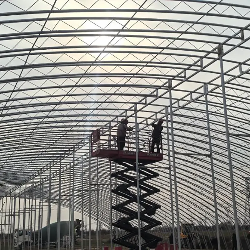 เรือนกระจกพลังงานแสงอาทิตย์ Truss Arch เหล็กเชื่อม